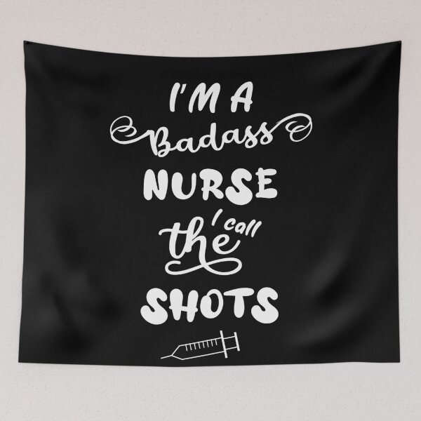 Item preview, I'm A Badass Nurse I Call The Shots Black designed and sold by chanzds.