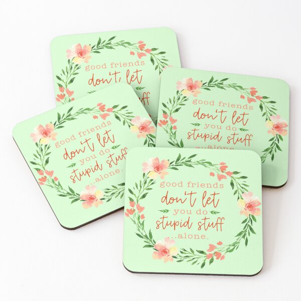 Item preview, Good Friends -  Floral Friendship Quote designed and sold by Sarah Wainwright.