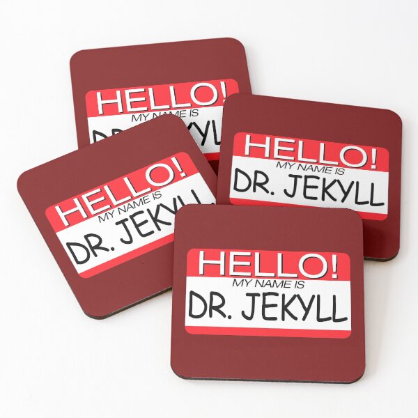 Item preview, "HELLO! MY NAME IS DR. JEKYLL" NAME TAG designed and sold by WOOFANG.