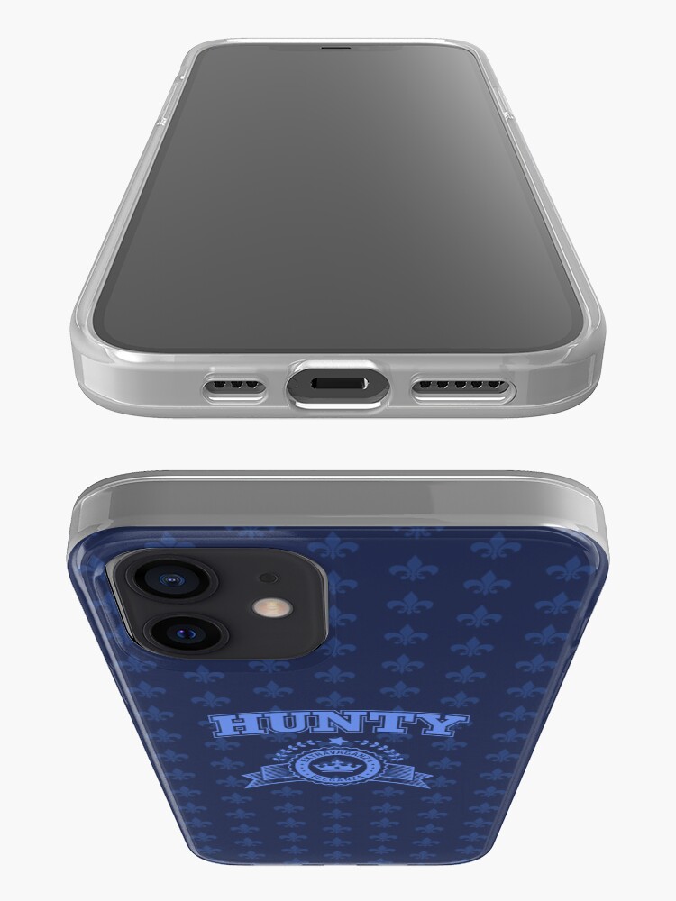 Alternate view of Hunty - Navy Blue iPhone Case & Cover