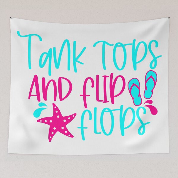 Item preview, Tank Tops And Flip Flops designed and sold by purpleblobart.