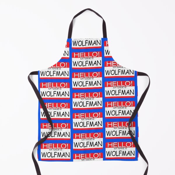 Item preview, "HELLO! MY NAME IS WOLFMAN" NAME TAG designed and sold by WOOFANG.