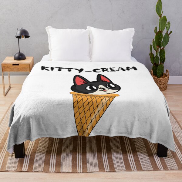 Item preview, Cat kitten ice cream cat lady eating ice cream designed and sold by Dsigns.