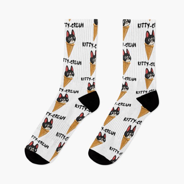Item preview, Cat kitten ice cream cat lady eating ice cream designed and sold by Dsigns.