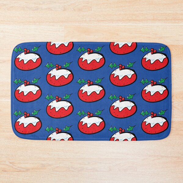 Item preview, Christmas Pudding on Blue designed and sold by QuarterMoon.