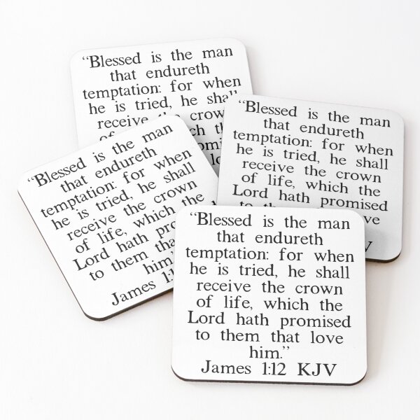 Item preview, James 1:12 KJV designed and sold by IBMClothing.