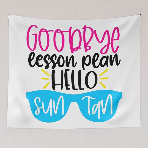 Item preview, Goodbye lesson plan hello sun tan designed and sold by purpleblobart.