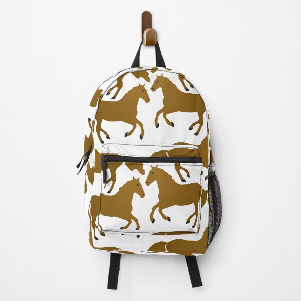 Item preview, Seamless Brown Horse Pattern (white) designed and sold by Davey's Designs.