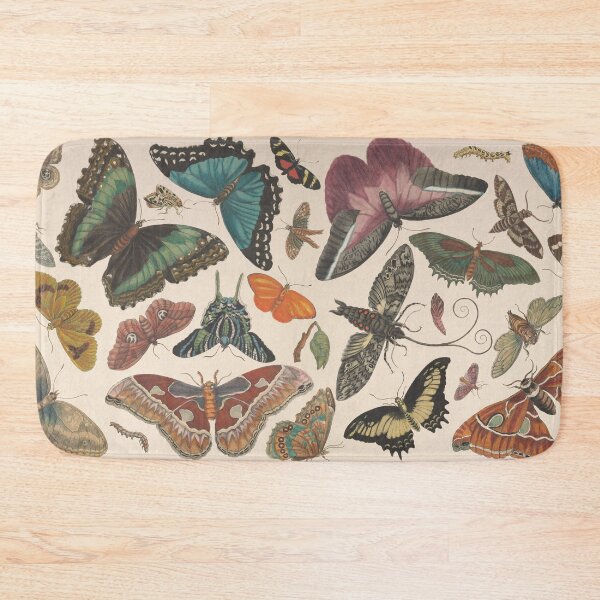 Item preview, Vintage butterfly collage of antique drawings designed and sold by Rogervdb.