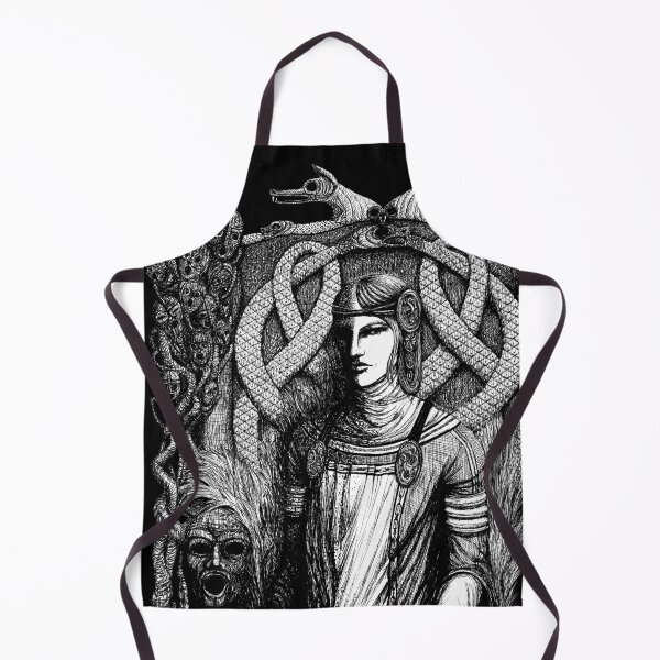 Item preview, Hel, Goddess of Underworld 2 (white print) designed and sold by Sirielle Art.