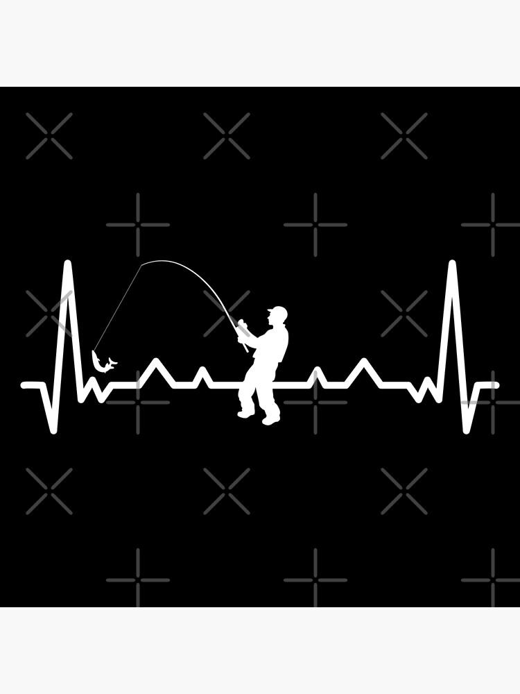 Cool Fly Fishing Fisherman Heartbeat Photographic Print for Sale by  CoolSilhouettes