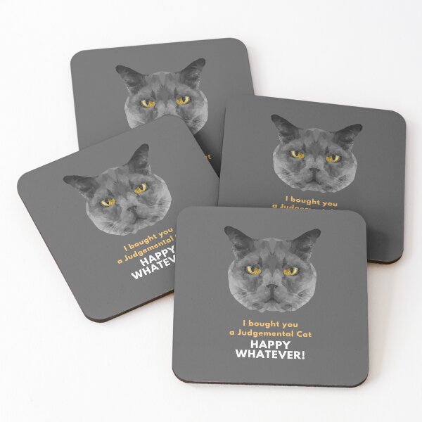 Item preview, Judgemental Cat - Happy Whatever! Celebration Design designed and sold by LJWDesigns.