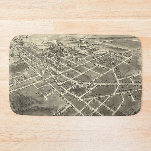 Item preview, Vintage Pictorial Map of Hickory NC (1907) designed and sold by BravuraMedia.