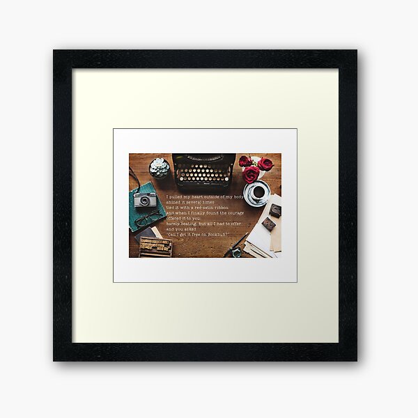 Writing Life in the 21st Century Framed Art Print