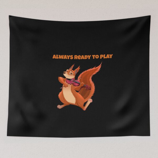 Item preview, Squirrel Always ready to play  designed and sold by joabaj.
