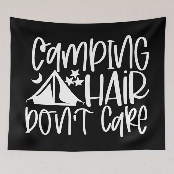 Item preview, Camping hair don’t hair designed and sold by purpleblobart.