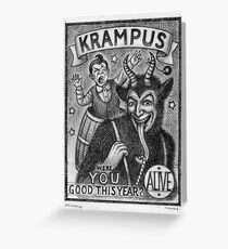 Krampus Greeting Card