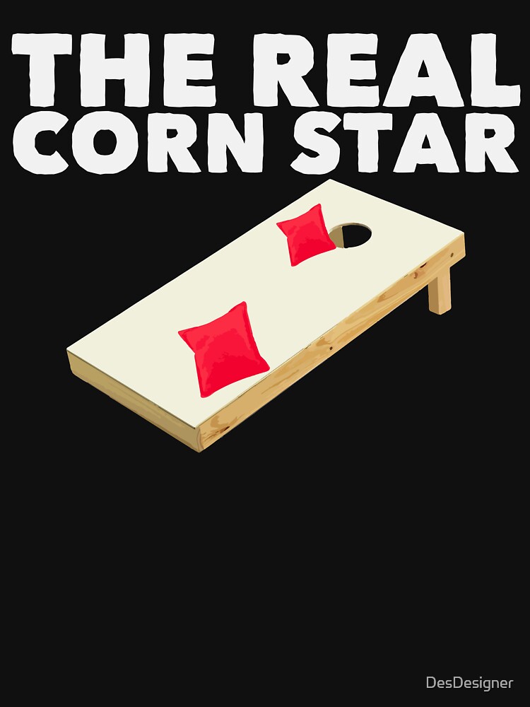"Real Corn Star Cornhole Bean Bag Bags Baggo Toss" Tshirt for Sale