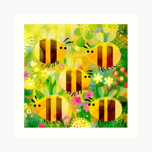 Bees Art Print