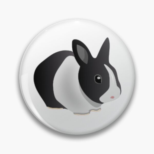 Item preview, Dutch Black and White Rabbit designed and sold by MurphyMorganGifts.
