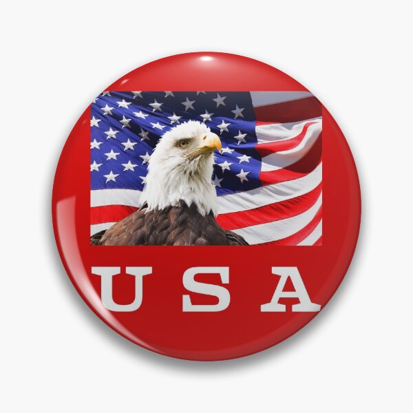 Item preview, USA, Bald Eagle, American Flag designed and sold by artistoutfitter.