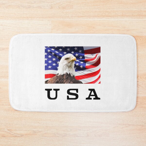 Item preview, USA, Bald Eagle, American Flag designed and sold by artistoutfitter.