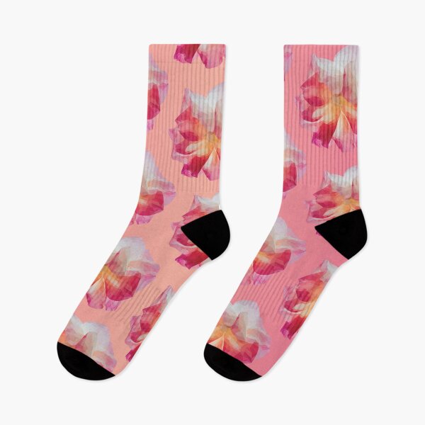 Item preview, Pink Floral Poly Art Decorative Pattern Design designed and sold by Krystian Stafford.