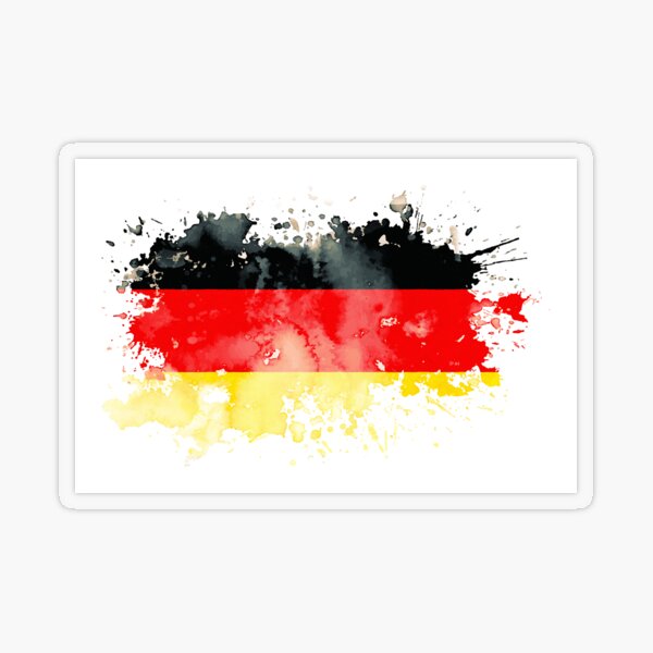 Deutschland Flagge Farbspritzer Deutsche Fahne' Sticker