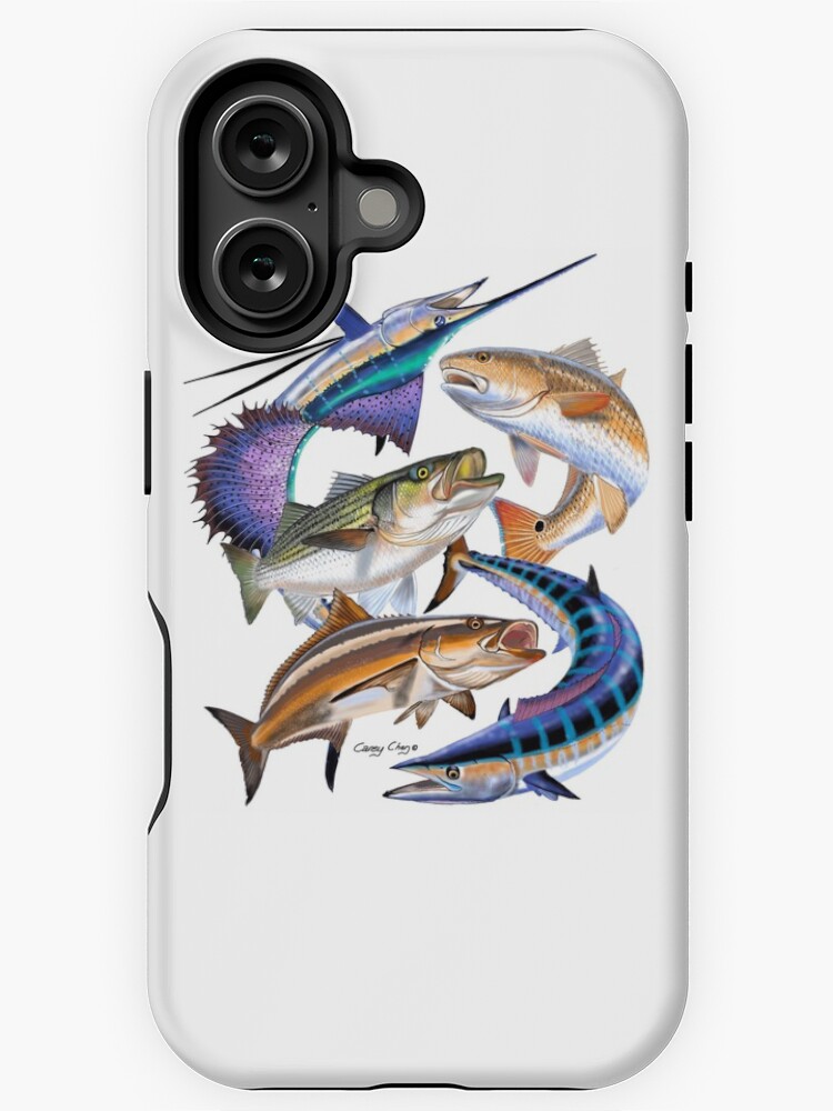 Imagen 1 de 4, Funda de iPhone con la obra Gamefish collage, diseñada y vendida por Bluemarlin.