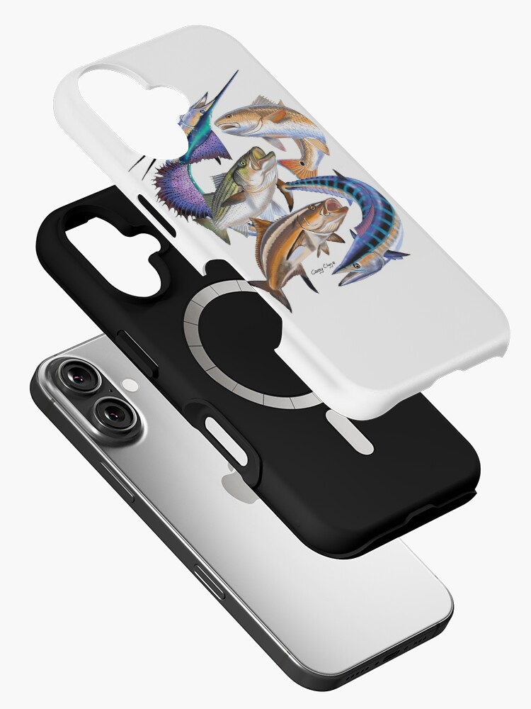 Imagen 2 de 4, Funda de iPhone con la obra Gamefish collage, diseñada y vendida por Bluemarlin.