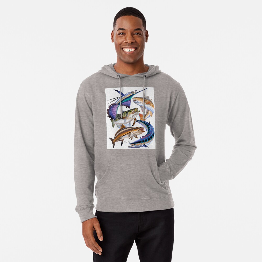 Vista previa del artículo con la obra «Sudadera ligera con capucha», diseñado y vendido por Bluemarlin.
