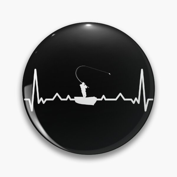 Item preview, Fly Fishing Fisherman Heartbeat designed and sold by CoolSilhouettes.