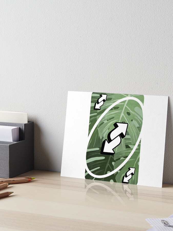 Pastel Green Uno Reverse Card | Greeting Card