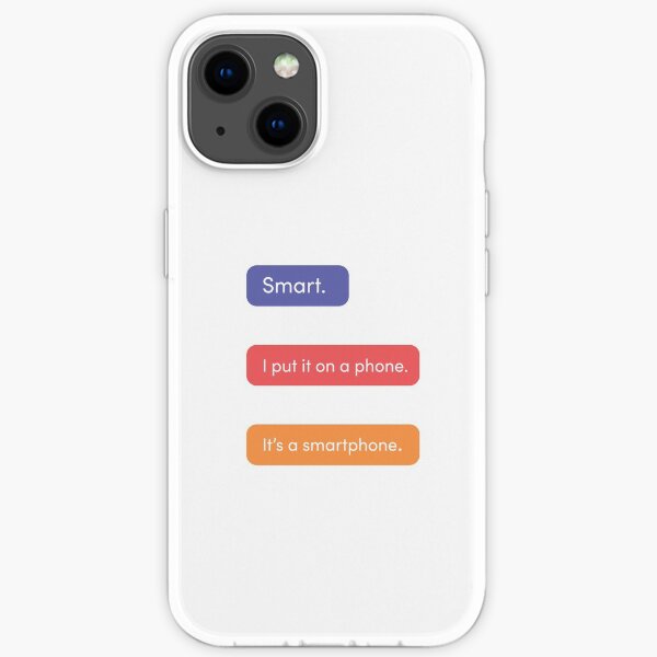 TikTok Smartphone Pun, Multicolored iPhone Soft Case