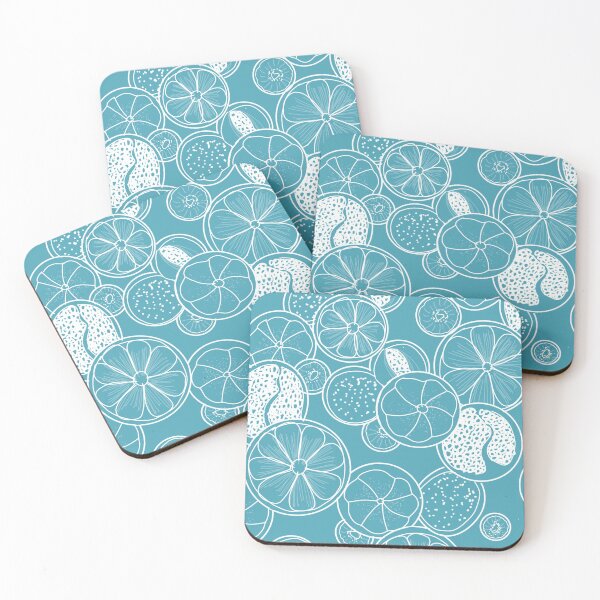 Item preview, Summer Fruit Pattern in Blue designed and sold by JnetLively.