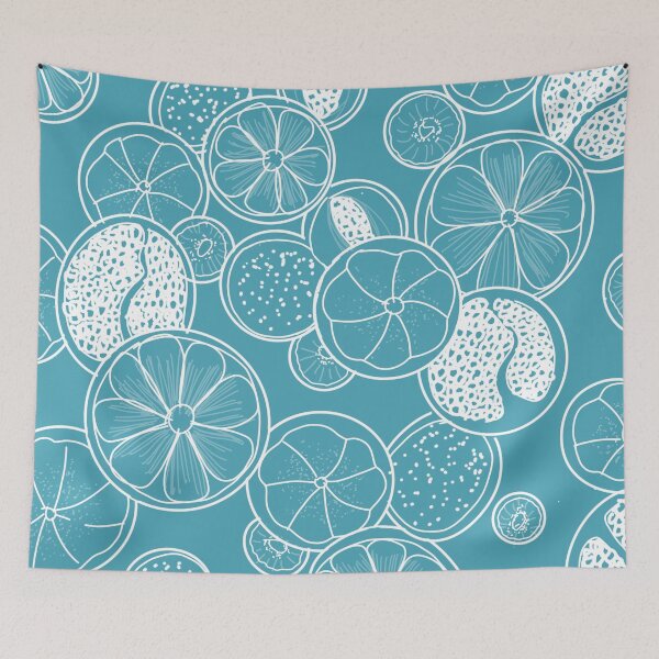 Item preview, Summer Fruit Pattern in Blue designed and sold by JnetLively.
