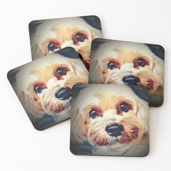 Item preview, Copper the Havapoo Dog Art designed and sold by Karen Dayton.