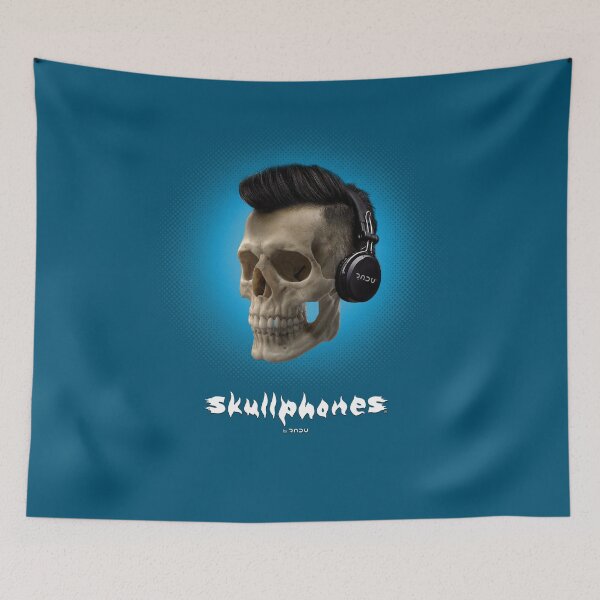 Item preview, SKULLPHONES 07 blue 1 designed and sold by Radu-Gabriel.