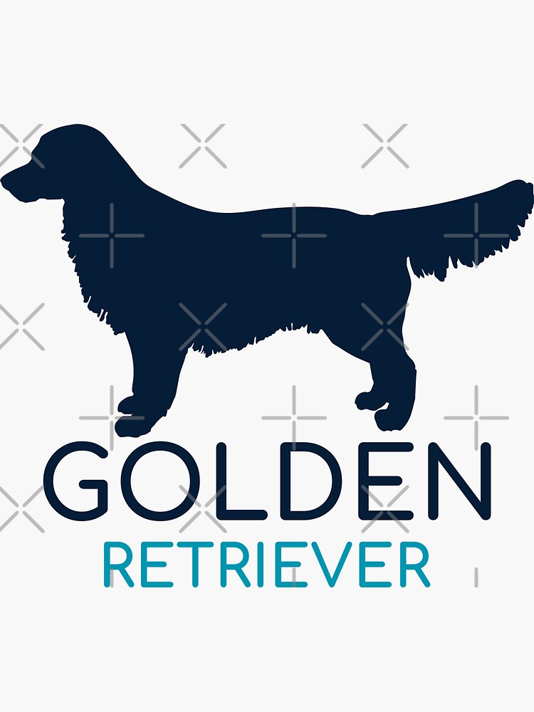 Thumbnail 3 von 3, Sticker, Golden Retriever Silhouette - Geschenk für Golden Retriever Liebhaber designt und verkauft von TamGustam.