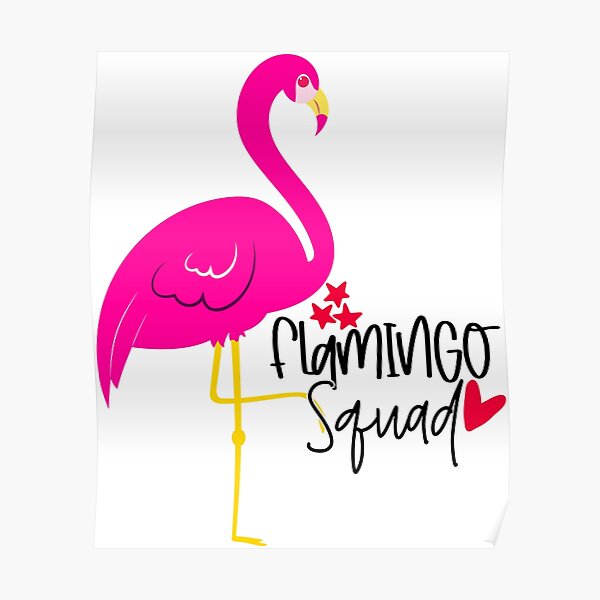 Flamingo Squad Posters Redbubble - clip roblox funny videos with flamingo tv series 2018