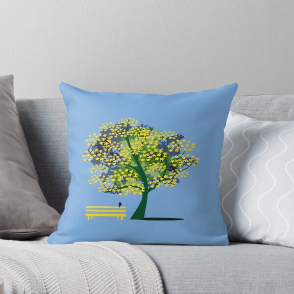 Item preview, Spring Flowering Tree Park Bench Bird designed and sold by Anna Lemos.
