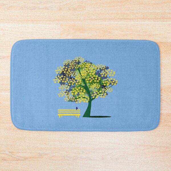 Item preview, Spring Flowering Tree Park Bench Bird designed and sold by Anna Lemos.