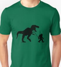 Gone Squatchin with T-rex Unisex T-Shirt