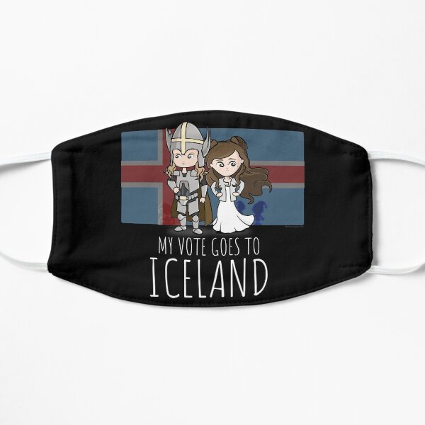 Lars & Sigrit. I Vote for Iceland Mask