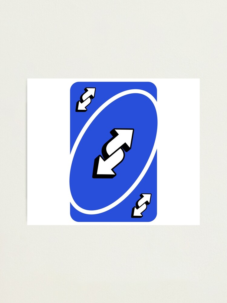 UNO Reverse card - Blue Greeting Card for Sale by crossesdesign