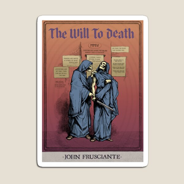 Item preview, John Frusciante - The Will To Death designed and sold by Santiago Herrera.