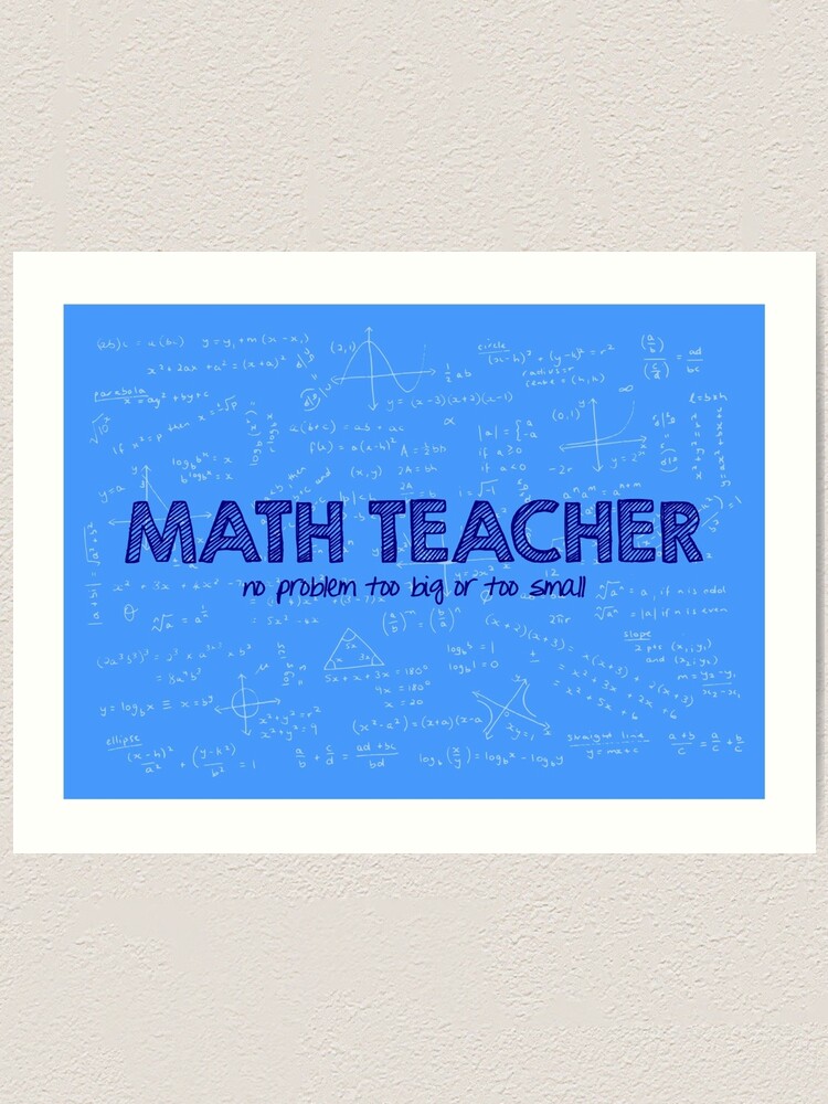 Math Teacher (no problem too big or too small) - blue | Leggings