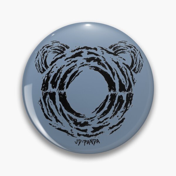 Item preview, Panda Bear Outline Linoleum Block Print in Black designed and sold by JD-PANDA.