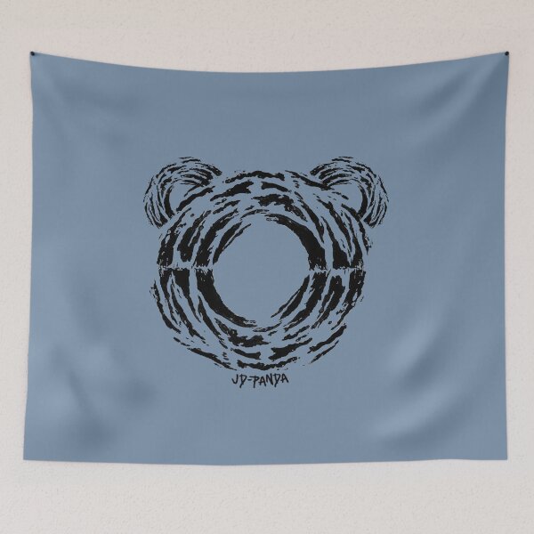 Item preview, Panda Bear Outline Linoleum Block Print in Black designed and sold by JD-PANDA.
