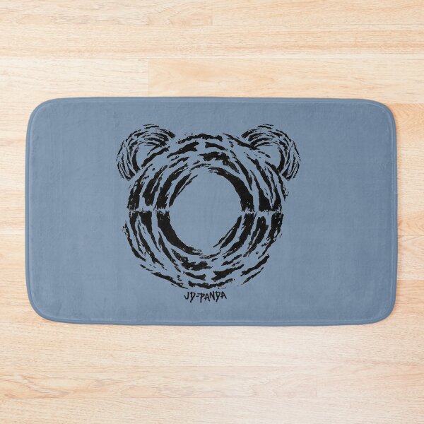Item preview, Panda Bear Outline Linoleum Block Print in Black designed and sold by JD-PANDA.